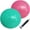 Pink x 1 + Turquoise x 1, variant on Minzimin 9-inch Pilates Ball with Pump - Small Exercise Ball for Pilates, Yoga, Fitness, Physical Therapy, Stability Core Training, Pump Included