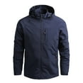 thumbnail image 1 of SHIXIAOO Manteau Mince à Capuche Amovible pour Hommes Automne et Hiver Veste Extérieure Haut Blouse Manteau Automne Veste de Pom-Pom Girl, 1 of 7