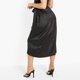 thumbnail image 5 of Gibobby faldas para mujer alta para mujer, falda envolvente de satén Jacquard de piedra, falda Sexy con cordones para otoño e invierno(Negro, M), 5 of 5