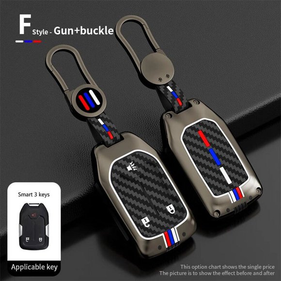 Car Key Case Cover Holder Keychain for GMC Terrain 2019 for Chevrolet Suburban 2019 5 6 Buttons Car Key Cover Fob Accessories