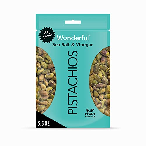 Wonderful Pistachios, No Shells, Sea Salt & Vinegar Nuts, 5.5oz