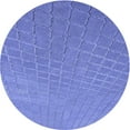 thumbnail image 1 of Ahgly Company Indoor Round Patterned Sky Blue Dress Blue Area Rugs, 6' Round, 1 of 6
