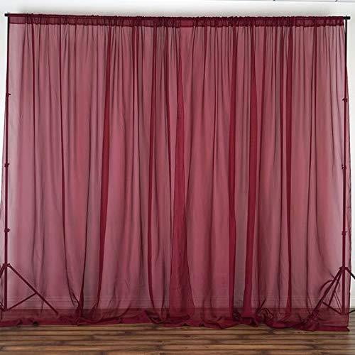 Sheer Chiffon Georgette Stage Backdrop Drape Curtain For Wedding