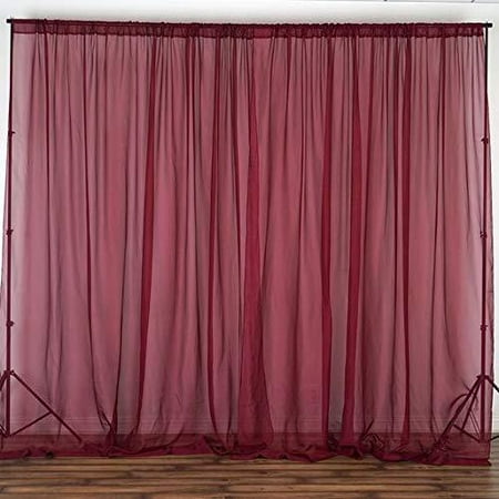 Sheer Chiffon Georgette Stage Backdrop Drape Curtain For