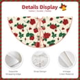 thumbnail image 3 of Balery Rose Flowers Printed Christmas Tree Skirt , Merry Christmas Party Christmas Tree Decoration,Adjustable Tree Skirt-30", 3 of 6