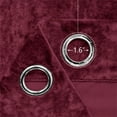 thumbnail image 4 of Crushed Velvet Curtains with Grommet Luxurious Thermal Insulation Soundproofing and Light Filtering Window Treatments Ideal for Living Room Bedroom Office - Set of 4 Panels, 4 of 6
