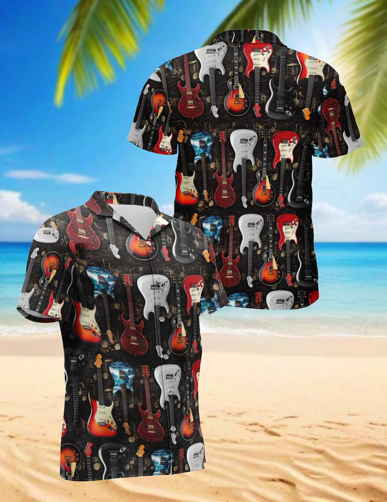 Corona Men's Resort Shirt, S-3XL, 100% Rayon, Tropical Print