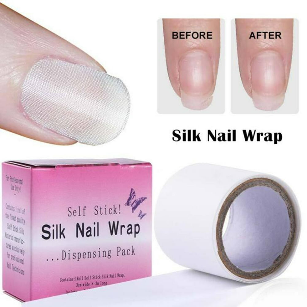 Besufy Fiber Glass Tape,Silk Nail Wrap Fiber Glass Stickers Fingernail