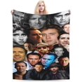 thumbnail image 2 of Blanket Nicolas Cage Soft and Comfortable Wool Fleece Throw Blankets Gift for Home Decoration Sofa Office car Camping Yoga Travel Home Decoration Cozy Plush Beach, 2 of 5