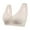 Khaki, variant on Women’s Smooth Front Closure Tank Bra – Seamless Wirefree Bra for Seniors, Plus Size Comfortable Everyday Bralette Dark Purple 42