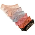 thumbnail image 2 of Alyce Ives Intimates Women’s Lace Bikini, Scalloped Edge, M, 6 Pack, 2 of 2