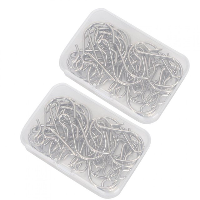 Crochets Cintres, 60pcs S Crochets en Forme de Crochets Crochets en Métal S Crochets Compacts et Légers