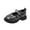 Black, variant on Toddler Girls Sparkly Mary Jane Shoes Glitter Star Upper Pearl Ankle Strap Platform Princess Shoes Kids Dress Shoes for Party Wedding