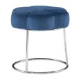 thumbnail image 5 of Linon Seraphina Accent Vanity Stool, Navy Blue, 5 of 8
