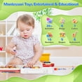thumbnail image 2 of Montessori Busy Board MFEESYOB con música de 1 a 3 años de educación, 2 of 6