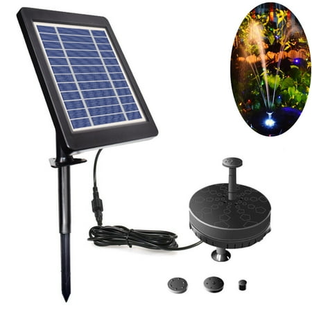 solar fountain floating lighting landscape led decor