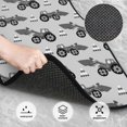 thumbnail image 3 of Balery Gray Tractor Juego de 4 Alfombrillas para Auto, Revestimientos de Caucho Resistente, Diseño Antideslizante, 3 of 7