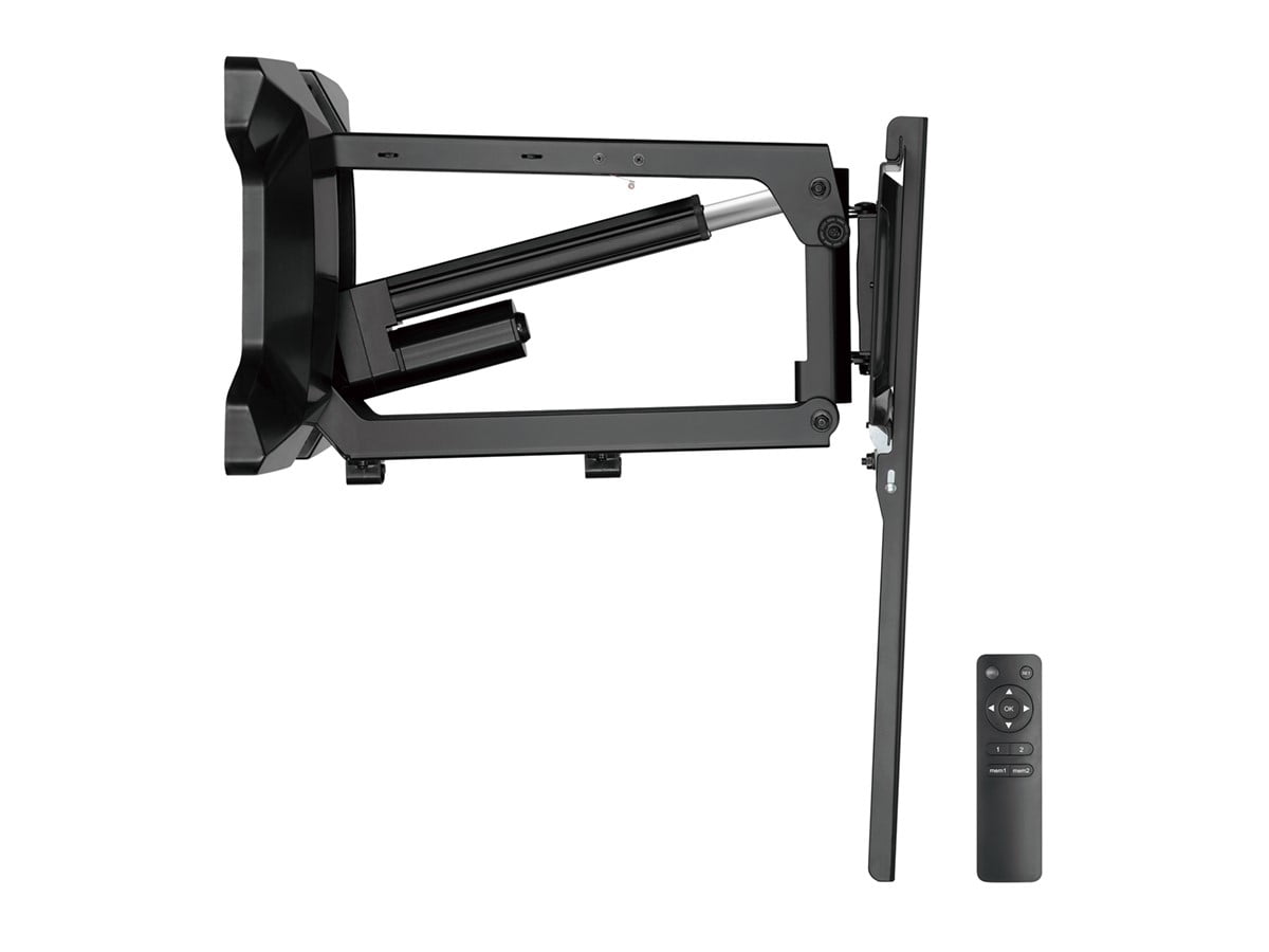 Monoprice Motorized Electric Above Fireplace Mantel Height Adjustable Full-Motion TV Wall Mount for TVs 37in to 80in, Weight Capacity 77lbs, VESA up to 600x400, Rotating, Height Adjustable