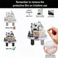 thumbnail image 3 of Christmas Fake Snow House Decorations, Mini Artificial Snowflakes, Acrylic Decoration Snow Christmas Houses Display Winter Kitchen Table Decor, 3 of 6