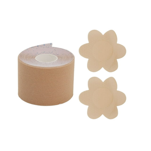 Cinta para levantamiento de senos, fina, respetuosa con la piel, reutilizable, a prueba de sudor, cinta autoadhesiva para todas las tazas