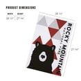 thumbnail image 3 of Lantern Press 1000 Piece Jigsaw Puzzle, Rocky Mountain National Park, Colorado, Bear and Triangles, Red Vertical, 3 of 5