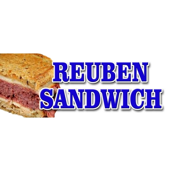 12" REUBEN SANDWICH DECAL sticker corn corned beef huge grilled pressed fresh