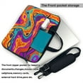 thumbnail image 3 of ZICANCN Laptop Case 14 inch, Abstract Psychedelic Groovy Art Work Shoulder Messenger Business Bag for Women and Men, 3 of 9