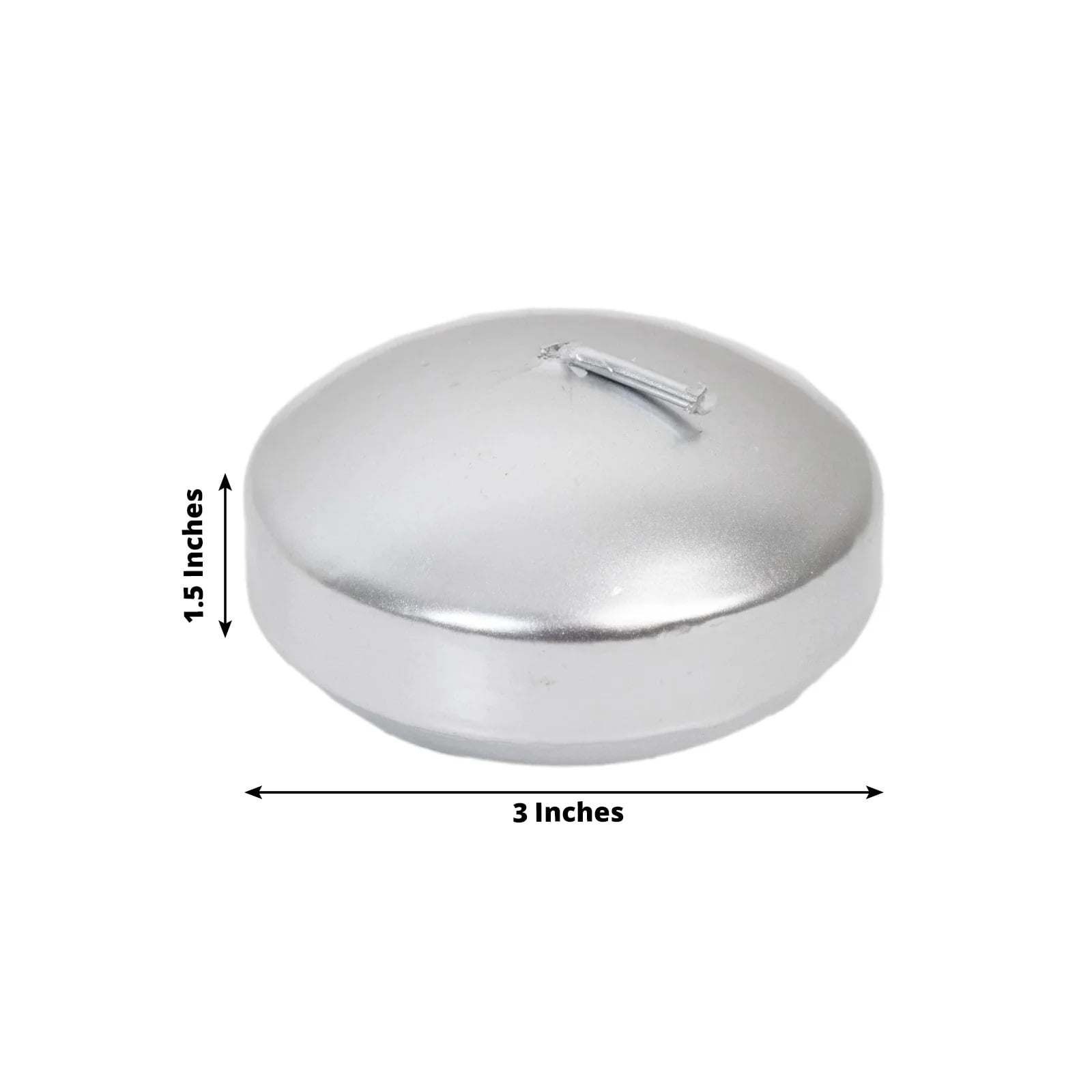 Balsa Circle 12 Silver 3 in Round Unscented Floating Candles Dripless Wax Discs Party Wedding Table Centerpieces Event Decorations Supplies