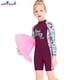 thumbnail image 4 of Buceo vela niños traje de traje de baño traje de baño niños traje de baño espalda con cremallera cremallera ropa de baño para nadar buceo snorkeling púrpura xl Advancent OD003662-04, 4 of 7