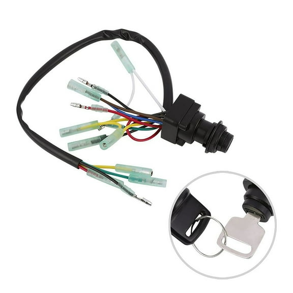 For Yamaha Outboard Motors 8-225HP Ignition Key Switch Replacement Plastic 2 Keys