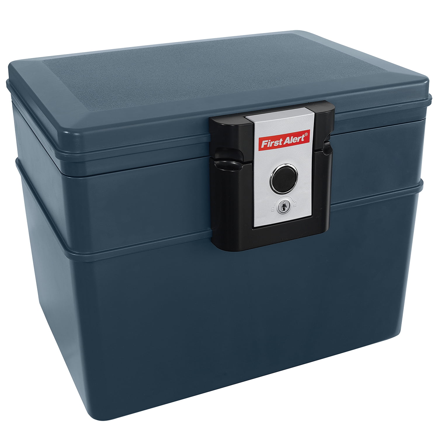 Gray First Alert Fireproof Chest Document Storage Lock Box Safe Case 