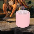 thumbnail image 4 of Mini altavoz Macaron con Bluetooth y sonido de alta definición, para exteriores, portátil, de acero, pequeño, para escritorio, 4 of 4
