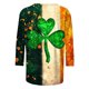 thumbnail image 5 of Xuyuer Women's Fashion St. Patrick's Day Printed 3/4 Sleeve Round Neck Blouse, Casual Holiday Top for Irish Themed Parties, Festival Outfits and Seasonal Celebration, 5 of 5