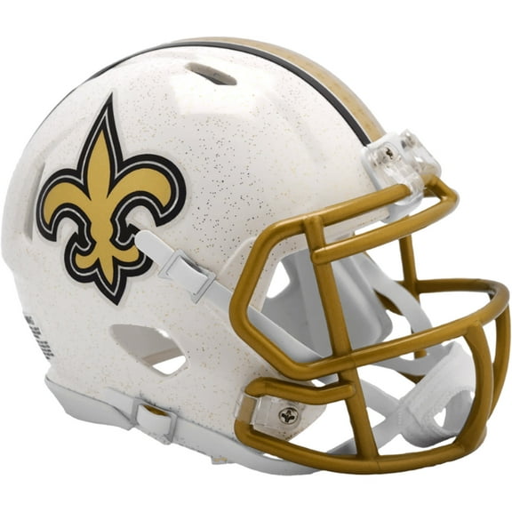 New Orleans Saints 2025 Alternate Riddell Mini Helmet