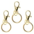 thumbnail image 2 of (2 pack) Cousin DIY Gold Metal Key Rings, Keychain and Lanyard Making, 54mm, 3 Piece, 2 of 8
