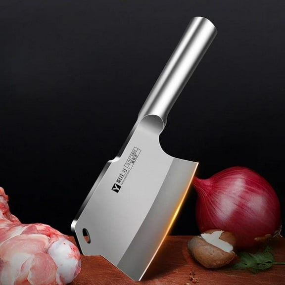 High Grade Thickened Chef Boning Knife. Stainless Steel Commercial High Hardness Kitchen Knife for Home Cooking