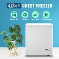 Chest Freezer 4.0 CU.FT DEMULLER Compact Deep Freezer with Electronic
