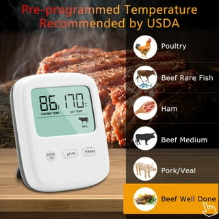 OOKWE Meat Thermometer Fork with Thermometer Digital Cooking Fork Instant  Read Thermometer Fork Kitchen Grilling Smoker