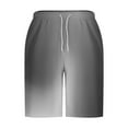 thumbnail image 4 of ZCFZJW Mens Swim Trunks Quick Dry Swimwear Summer Tie Dye Gradient Print Hawaiian Swimming Beach Shorts with Pocket Bathing Suits for Men Gray XXXL, 4 of 5