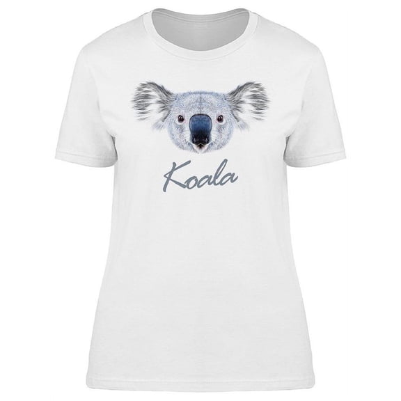 Koala Face T-Shirt Women -Image by Shutterstock, Female XX-Large