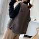 thumbnail image 4 of Chaleco De Felpa De Caballo Chaqueta Exterior Mujeres De Pie, 4 of 5