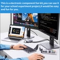 thumbnail image 5 of 52Pi Electronics Component Fun Kit with Power Supply Module, Breadboard, T-Type GPIO Extension Module, Jumper Wires, LED, Compatible with Arduino, Raspberry Pi,STM32,Orange Pi, Banana Pi, Rock Pi, 5 of 8