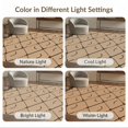 thumbnail image 7 of ODIKA 4'x6' Black Beige Geometric Pattern Design Washable Area Rug Modern Abstract Motif with Dotted Lines for Bedroom, Reading Nook, Pet Friendly & Non-Shedding, 7 of 7