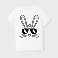 thumbnail image 2 of PatPat Easter Family Matching Cotton Tee Rabbit Print Short-sleeve Top, 2 of 6