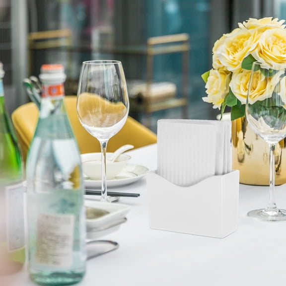 FENGGUIQU Marble Napkin Holder Table Napkin Storage Kitchen Housewarming Gift 1 Set