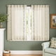 thumbnail image 3 of Cortinas Jinchan de Lino 137x137 cm Bordado Floral Verde Beige, 3 of 9