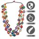 thumbnail image 4 of Collar estilo bohemio retro para mujer, con colgante de cuentas de madera tejidas a mano con forma de concha de coco, joyería de moda playera para damas y niñas (Patrón 6), 4 of 7