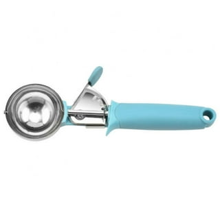 2.75 Ounce Portion Scoop, 1 Durable Cookie Scoop - #16, With Blue Handle,  Stainl