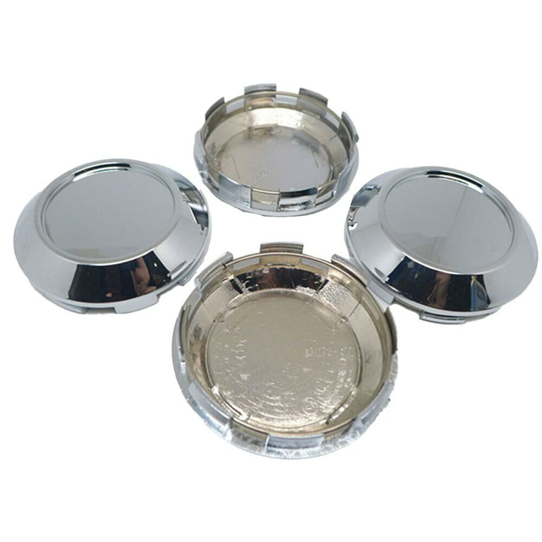 4Pack 76Mm /72Mm Car Wheel Center Hub Cap Silver With Steel Ring Universal  