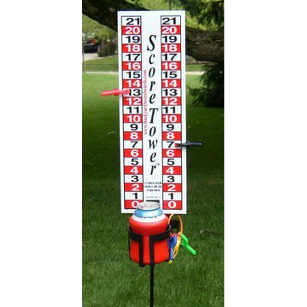 ScoreTower Scoreboard & Drinkholder for Bocce Ball